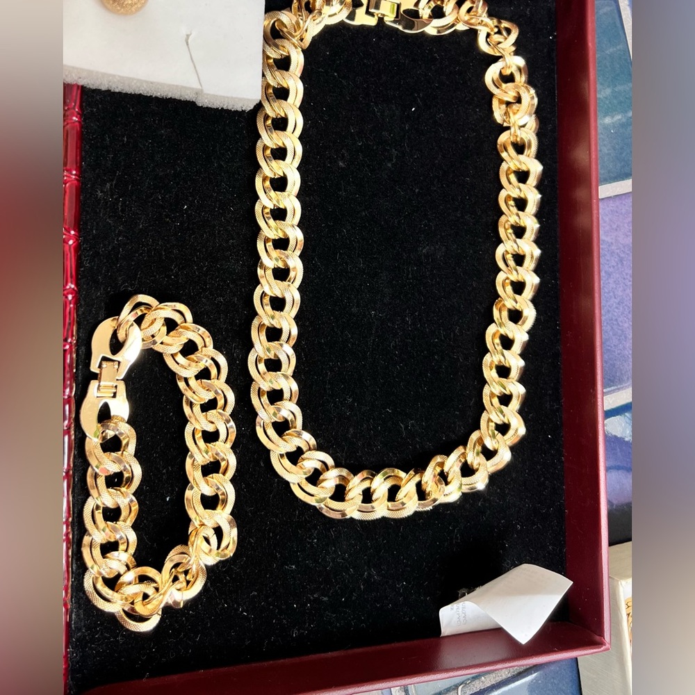 Gold plated Jewerly set. New